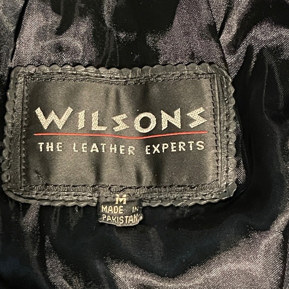 Wilson Black Leather Motorcycle Jacket - Picture 2 of 11